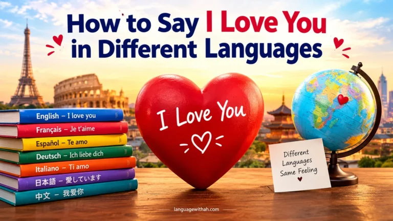 I Love You in Different Languages