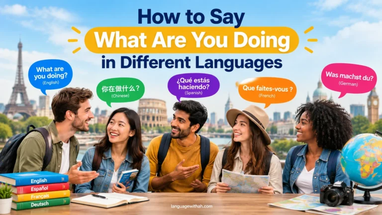 What Are You Doing in Different Languages