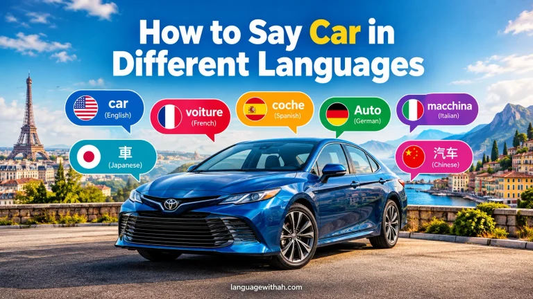 Car in Different Languages
