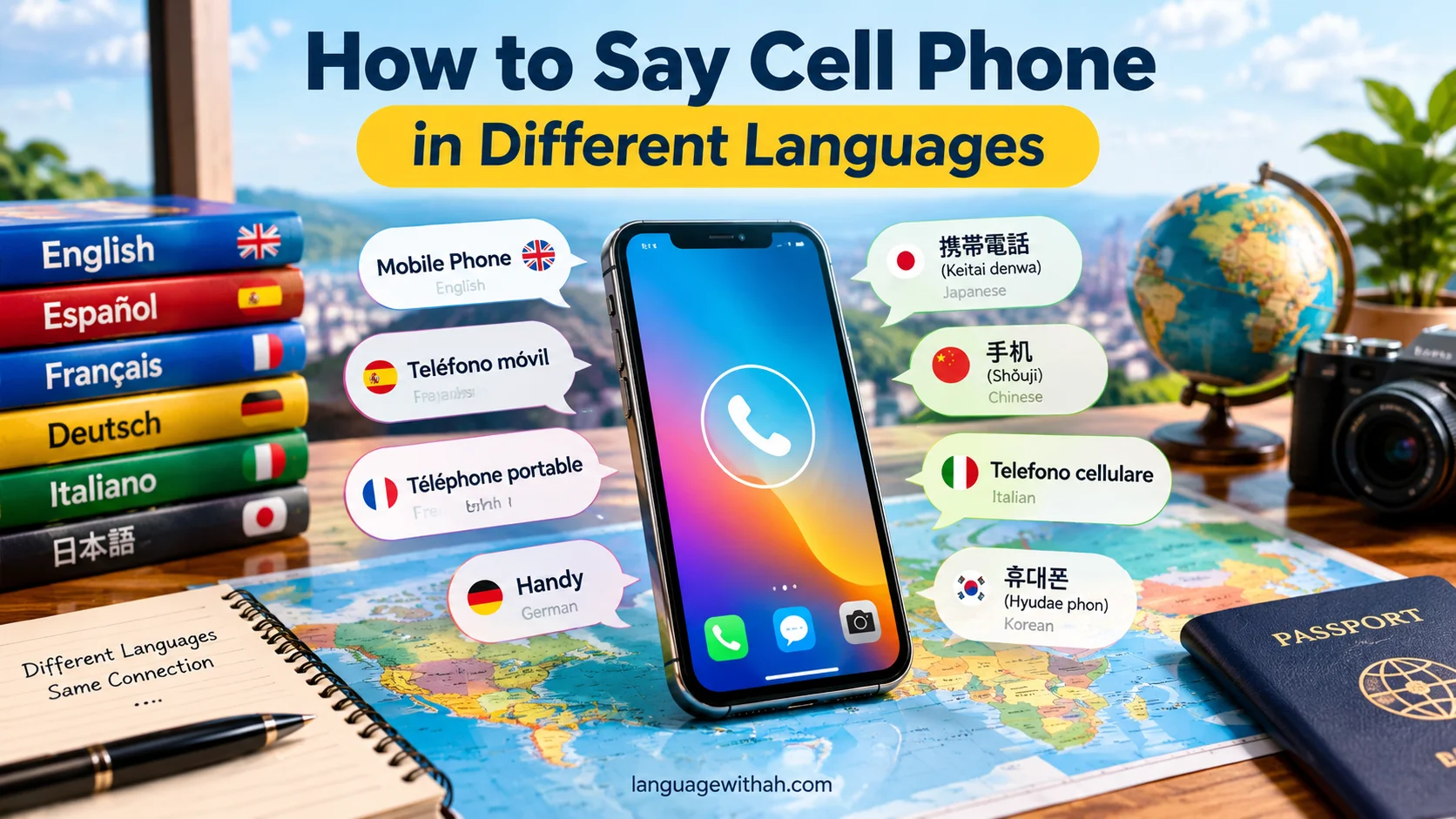 Cell Phone in Different Languages