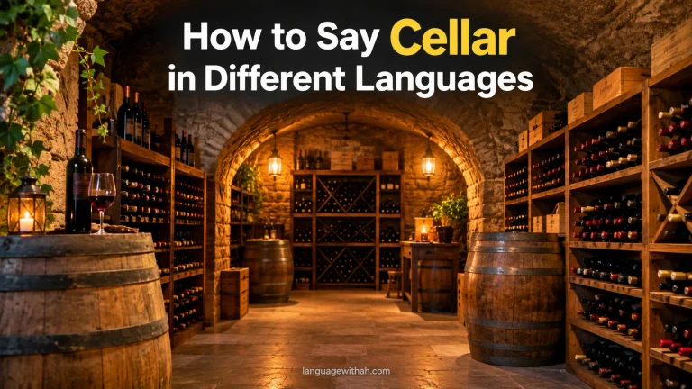 Cellar in Different Languages