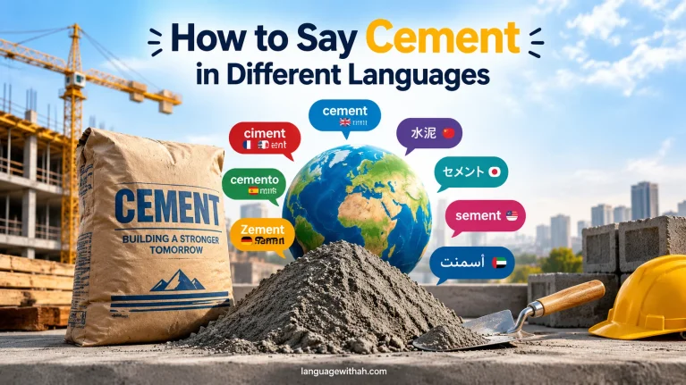 Cement in Different Languages