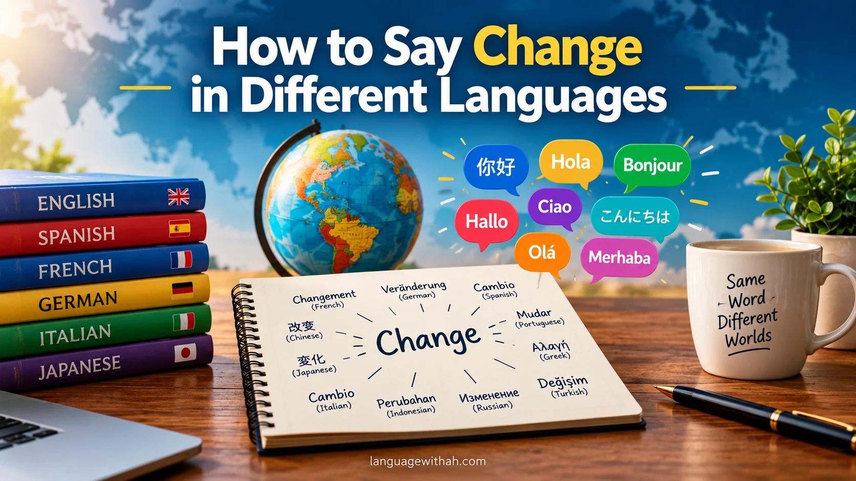 Change in Different Languages