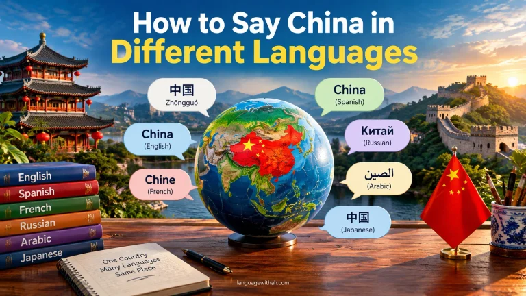 China in Different Languages
