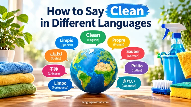Clean in Different Languages