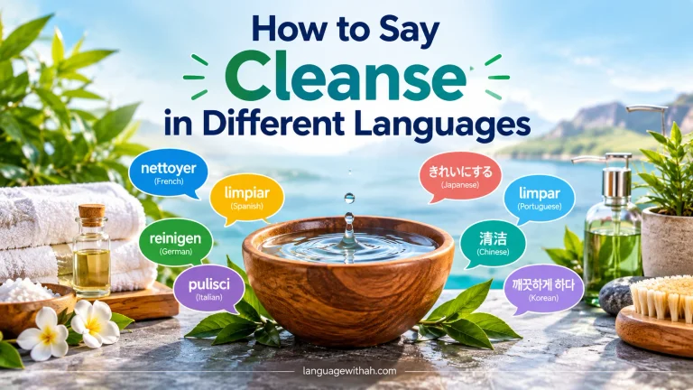 Cleanse in Different Languages