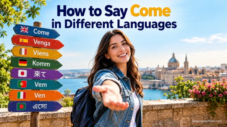 Come in Different Languages