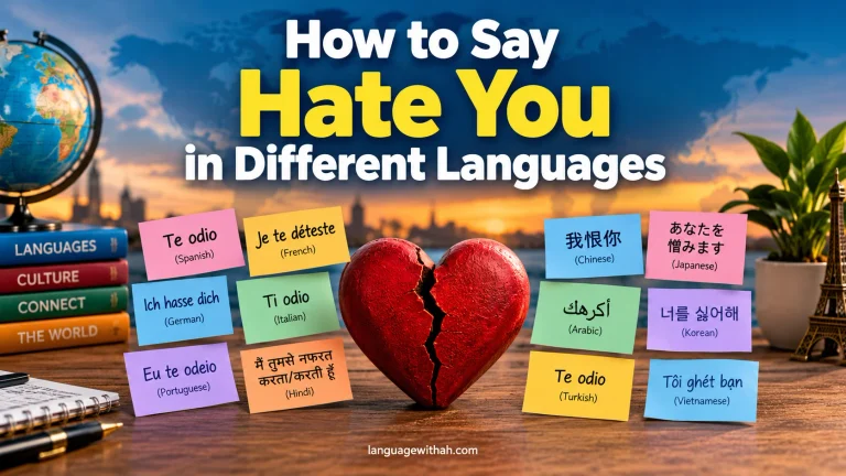 Hate You in Different Languages